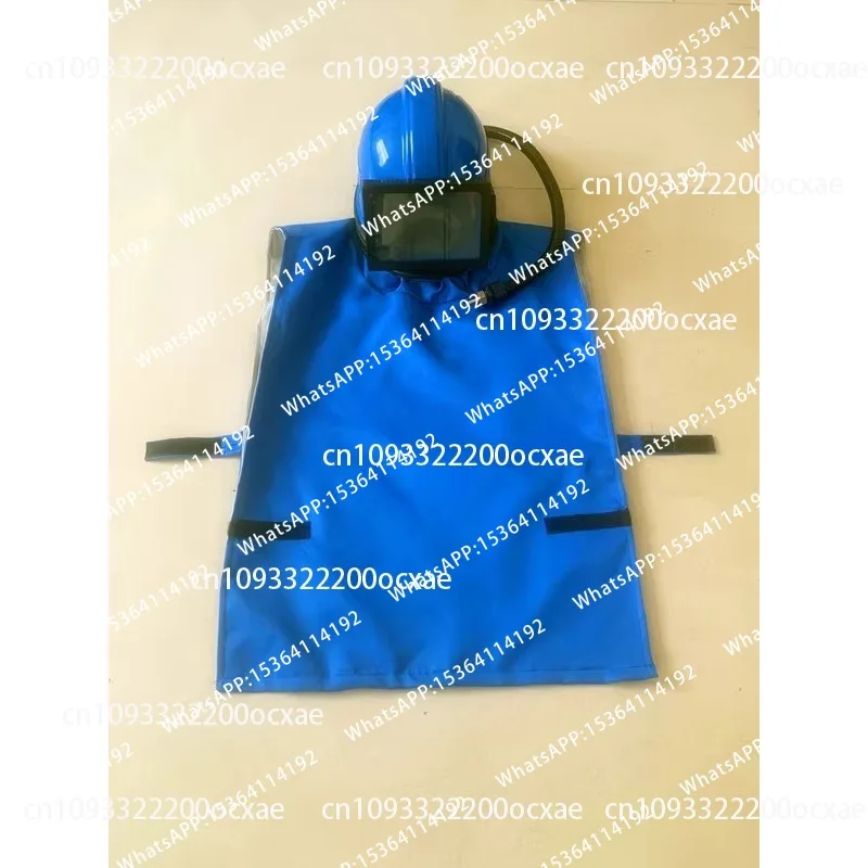 Safety Protection Sandblasting Helmet, Mask, Sanding Helmet, Protective Helmet, Sandblasting Cap, Shawl, Trachea
