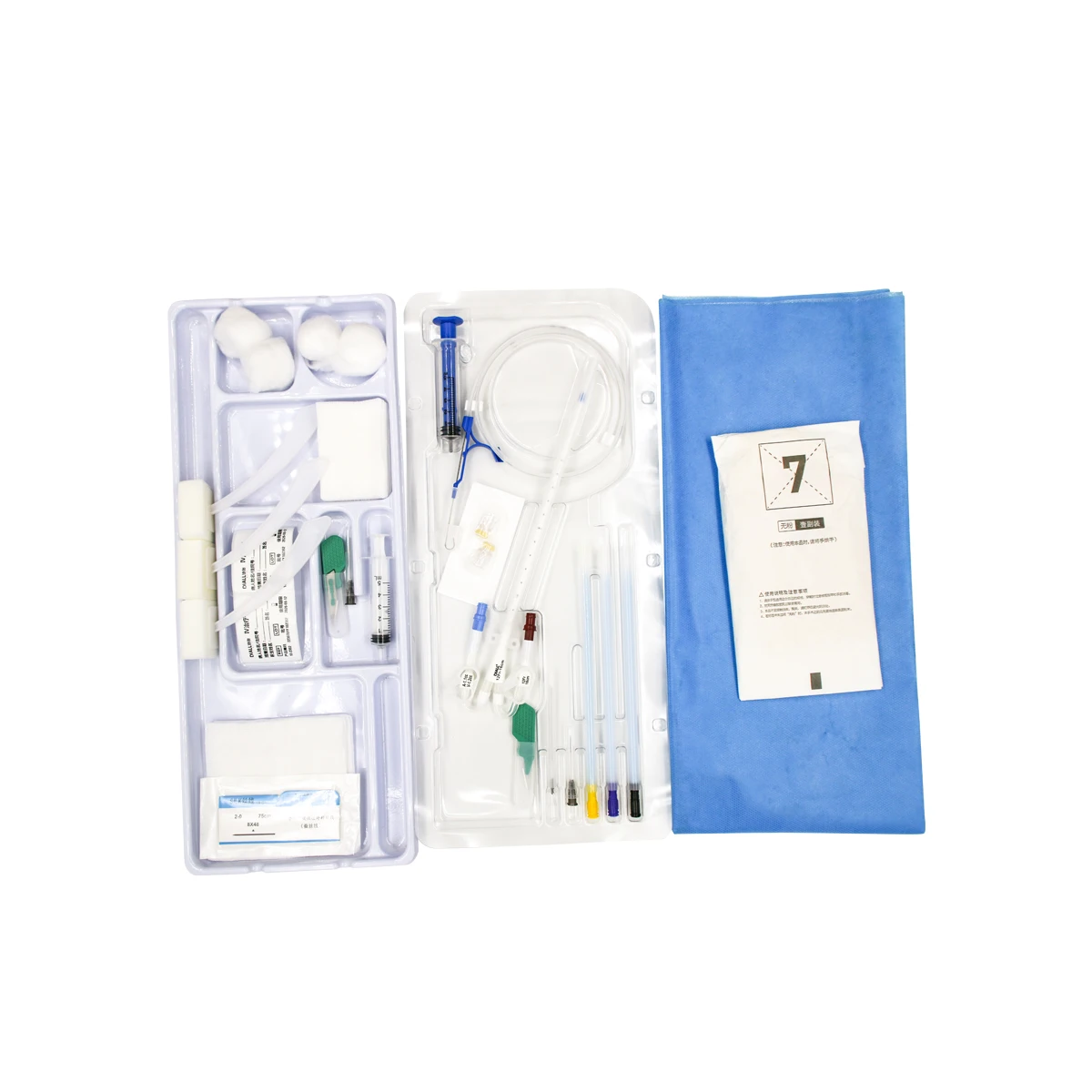 Convenient Insertion Soft Tip Dual Lumen Radiopaque Polyurethane Flexible Dialysis Catheter fast shipping