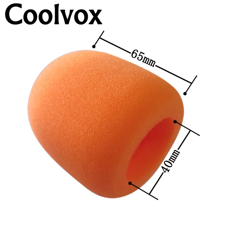 2pcs Wireless Wired Microphone Sponge Cover Soft Foam Microphone Recording Studio Equipment Foam Windscreen for Shure Microphone