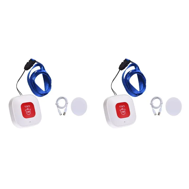 

Кнопка экстренного вызова JABS-2X Tuya Wifi SOS, беспроводной пейджер для опекунов, передатчик оповещений, кнопка экстренного вызова