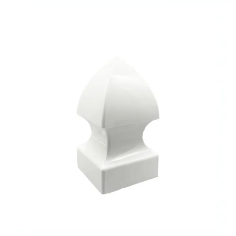 Decorative Gothic Column Topper 5 Inch For Fence Post Durable PVC Protective Cap Outdoor Garden Railing Ornament