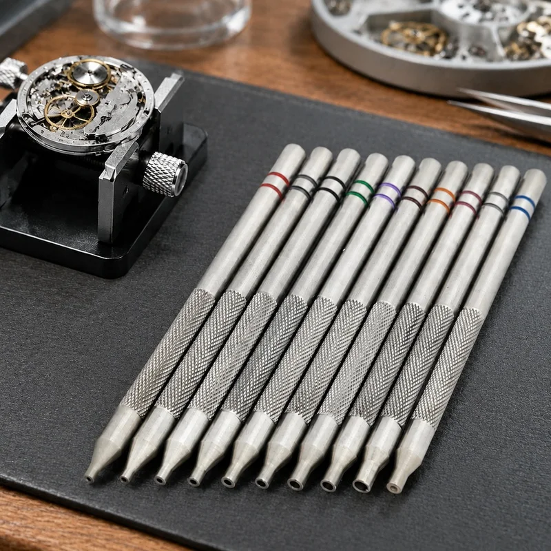 Professional Wristwatch Repair Tool Kit with Stainless Steel Precision Remover and Installer for Hour, Minute, and Second Hands