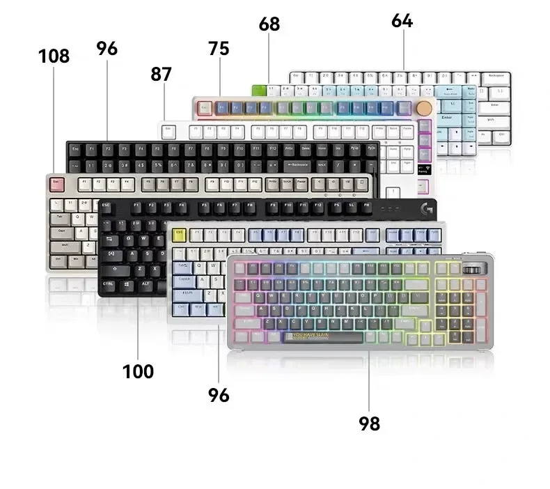 133 مفتاحًا متدرجًا أغطية مفاتيح جانبية مطبوعة PBT لقطة مزدوجة تلميع من خلال ملف تعريف OEM لمفاتيح MX أغطية مفاتيح لوحة مفاتيح الألعاب