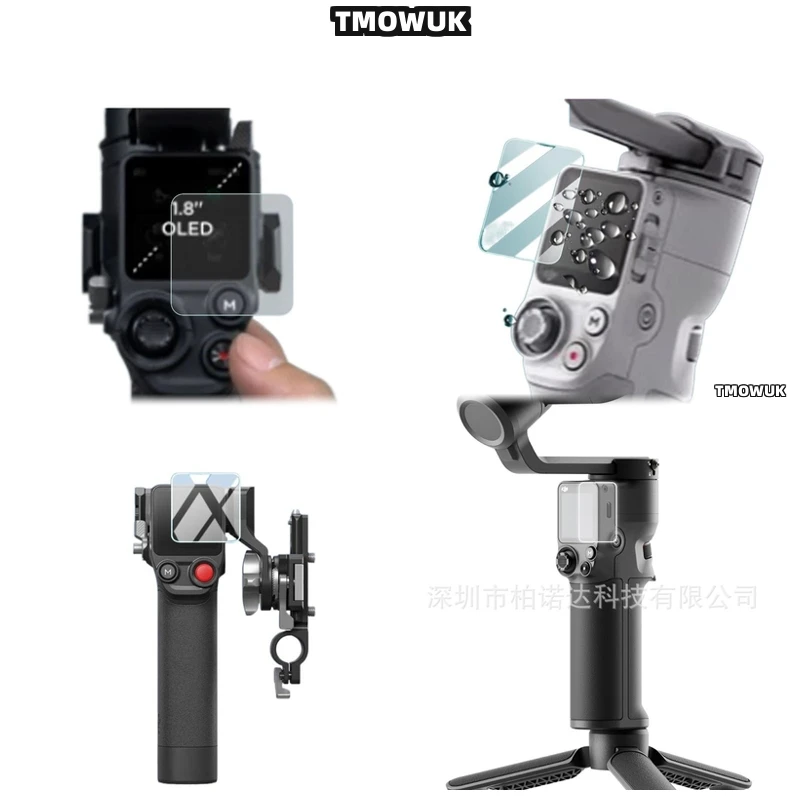 

Tempered Glass Screen Protector Kit With Guard Cap For DJI RS 2 3 Mini RSC2 3 Pro 4 Pro Mini DJI Focus Pro