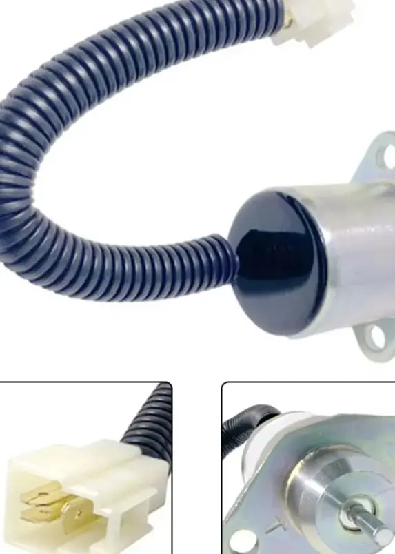 For Kubota 12V Flameout Solenoid Valve 1503ES-12A5UC5S 17454-60010 SA-4569-T Metal Engine Stop Part For Excavator Air Compressor