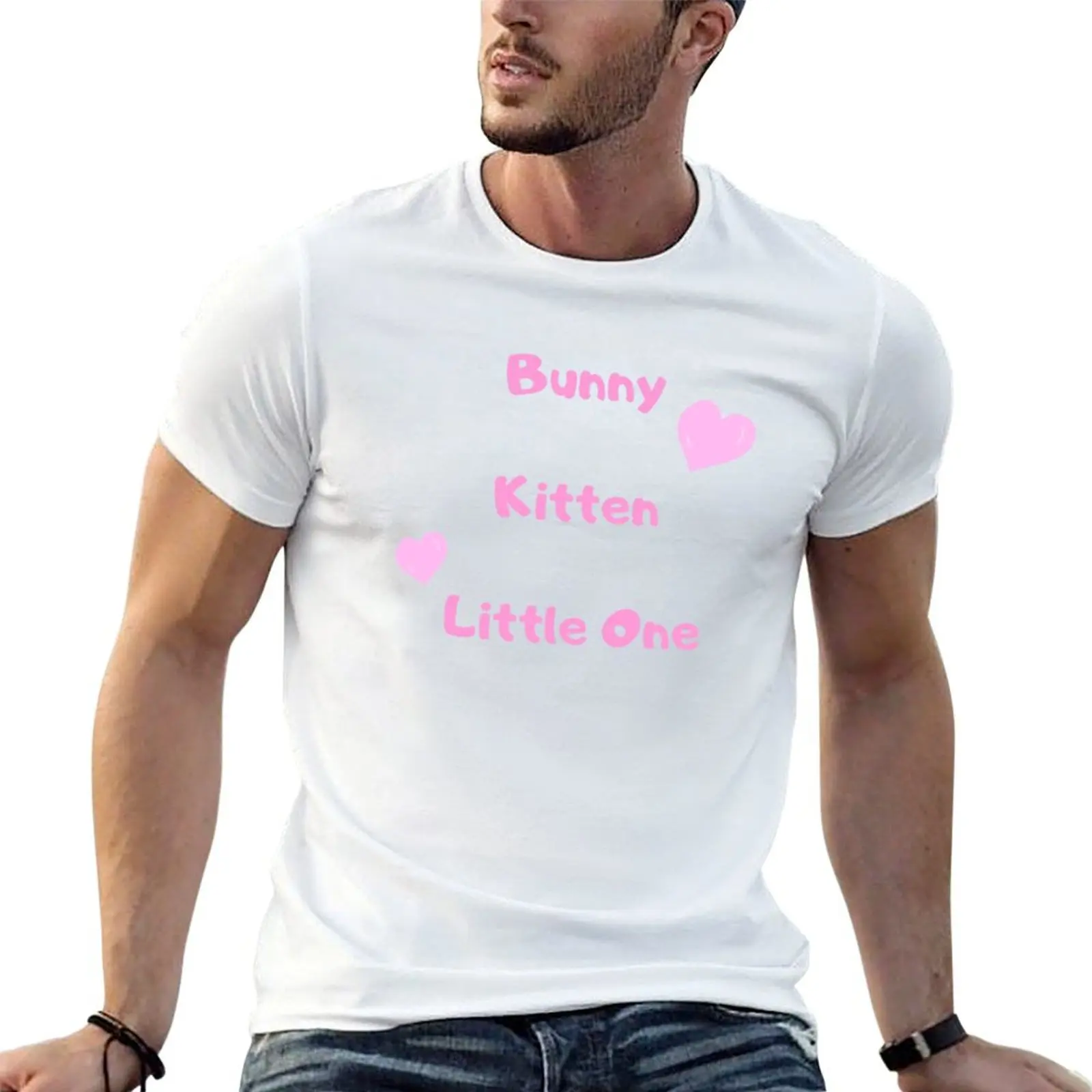 T-Shirt avec imprimé Little Names kawaii pour hommes, t-shirts graphiques pour hommes