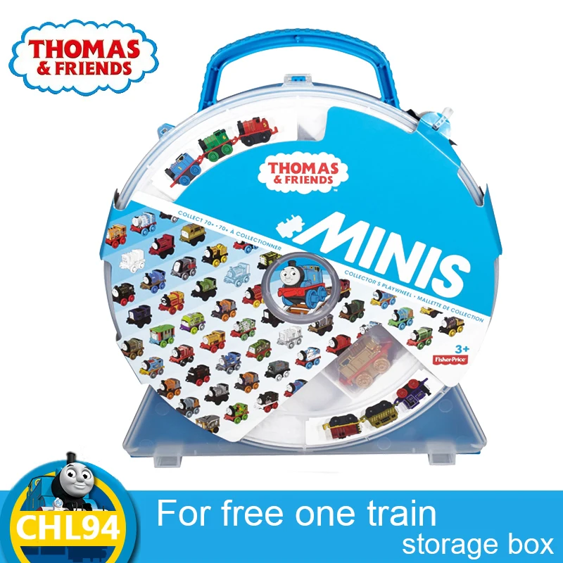 Original Thomas and Friends storage Hold 14 Train box model car Train Toys Educational Truck Toys Best Boy Juguetes Gift  CHL94