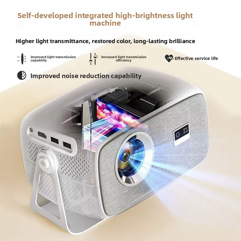 2026 ultra high definition 4K home projector 5G wireless bedroom white wall mobile phone projection home theater 1080