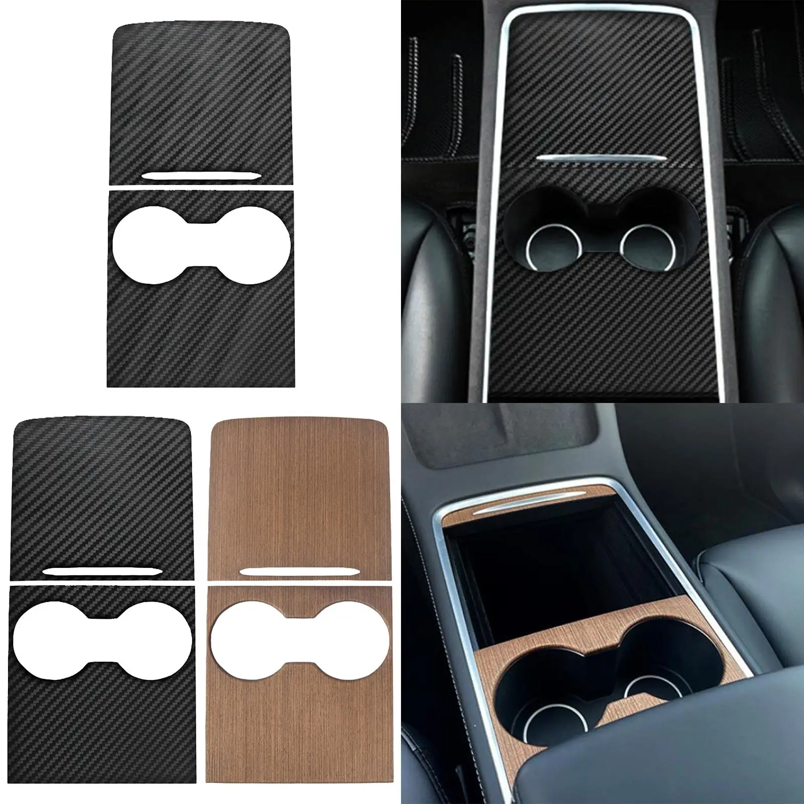 

Automotive Center Covers Wrap Stickers for Model 3 Y Made of ABS