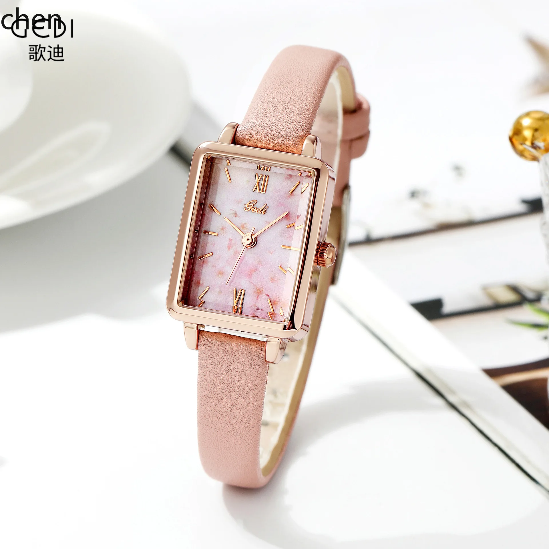 Zml fashion square quartz watch - elegant women's timepiece