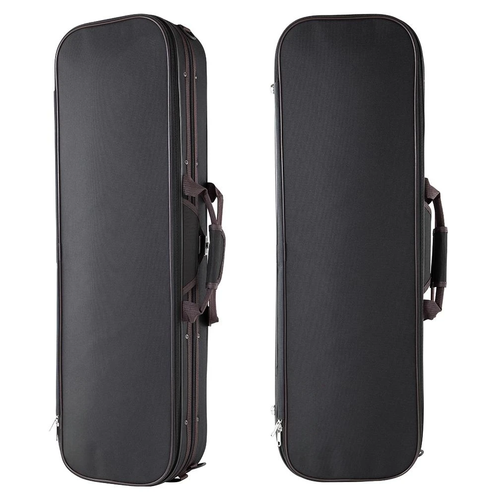 Violin Box Violin Storage Case Black Oxford Cloth Backpack 4/4 3/4 1/2 1/4 Violin Case Oxford Cloth Backpack Violin Parts