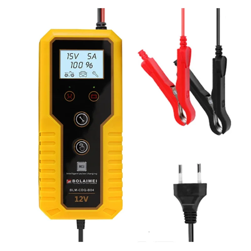 

Portable Smart 6/12V 8A Pulse Repair Lead Acid Car Battery Charger for Motorcycle Car Boat AGM GEL Deep Cycle EU US