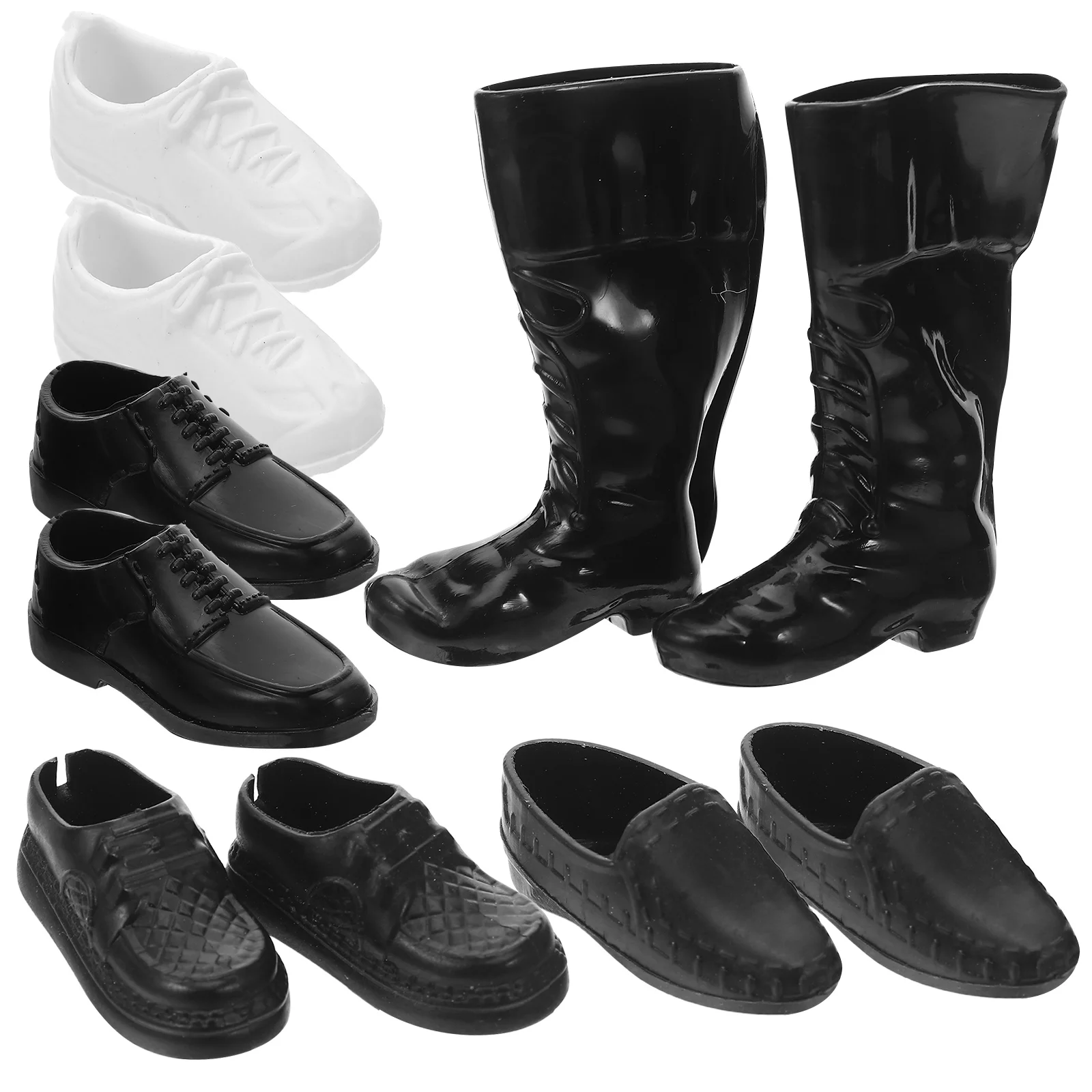 

25Pairs Mini Shoes Models Fashionable Small Footwear for Male Realistic Look Easy to Use Decorative Scene Props Collection