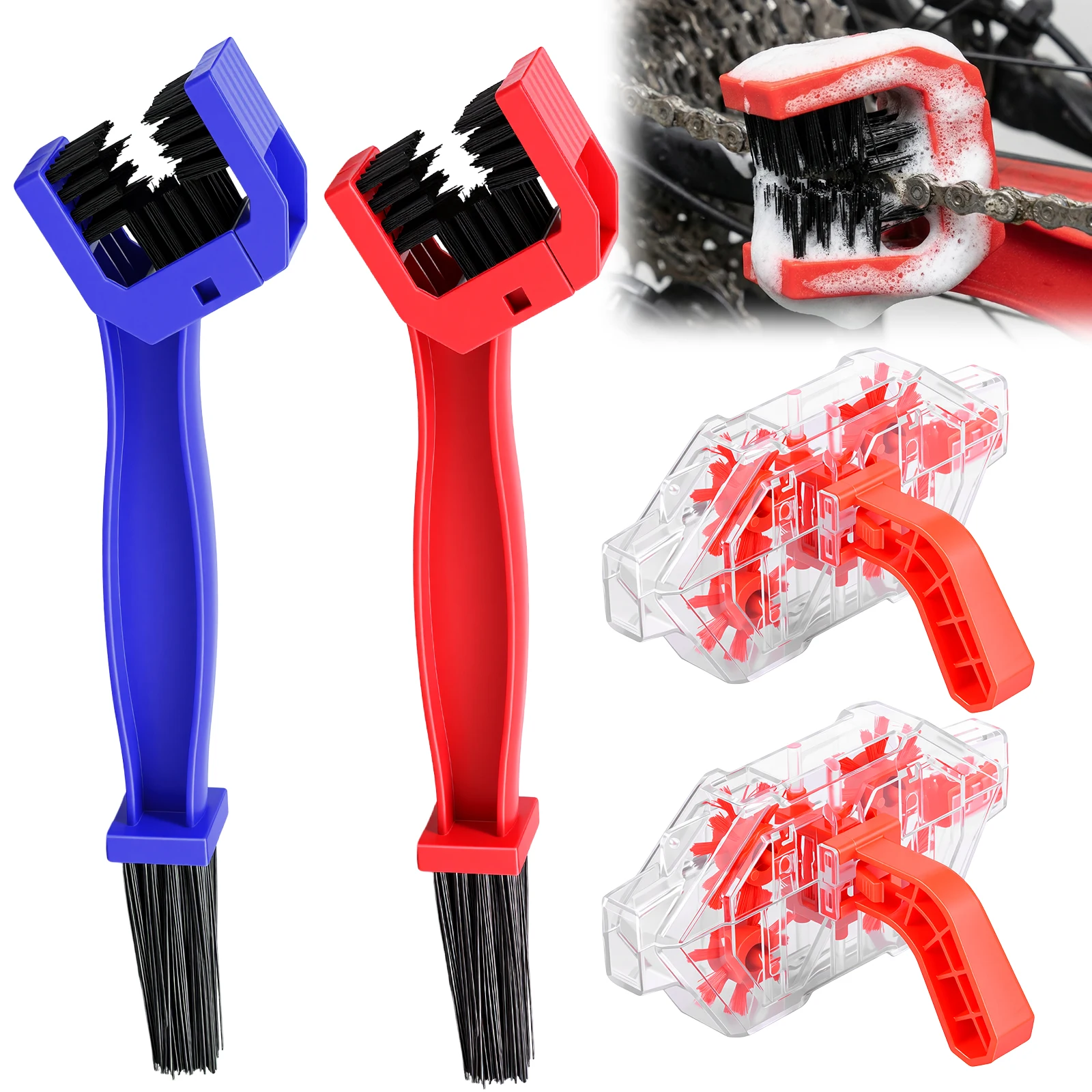 

Щетка для чистки велосипедных цепей, скруббер для MTB, машина для мойки велосипедных цепей, инструменты для ремонта мотоциклов