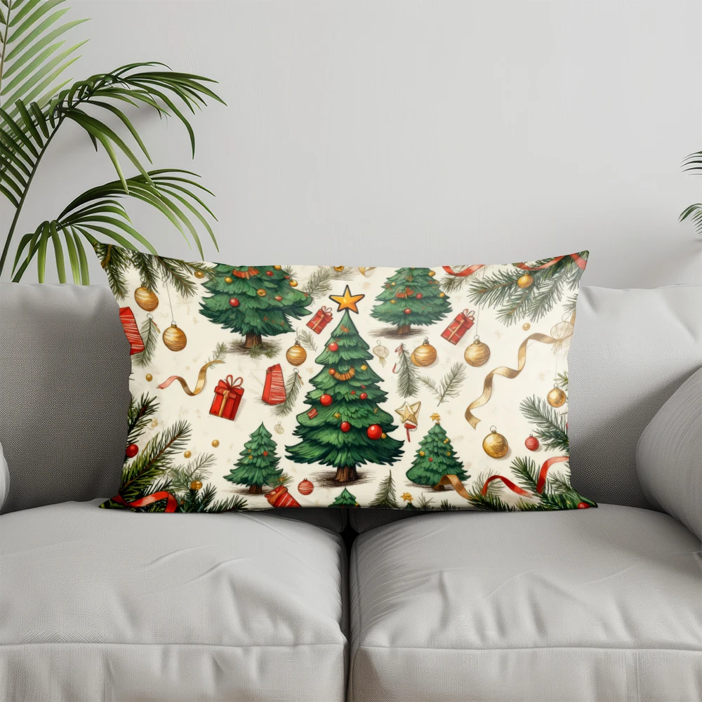 ديكور المنزل احتفالي التوت نمط رمي وسادة مناسبة ل أريكة غرفة نوم سيارة وسادة غطاء وسادة مستطيلة الظهر وسادة