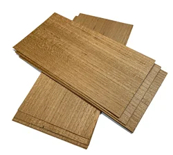 10pcs/lot  Length:200x100mm T:0.4mm Natural Thai Teak Wood Veneer Slices DIY Marquetry Veneer Art Patchwork Material