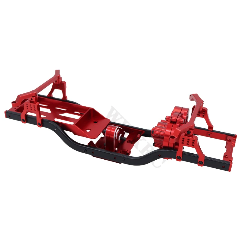 Ramka ze stopu aluminium podwozie skrzynia biegów zderzak góra bateria taca dla 1/12 MN128 MN86 MN86S MN86KS MN86K G500 Crawler RC samochód Modif