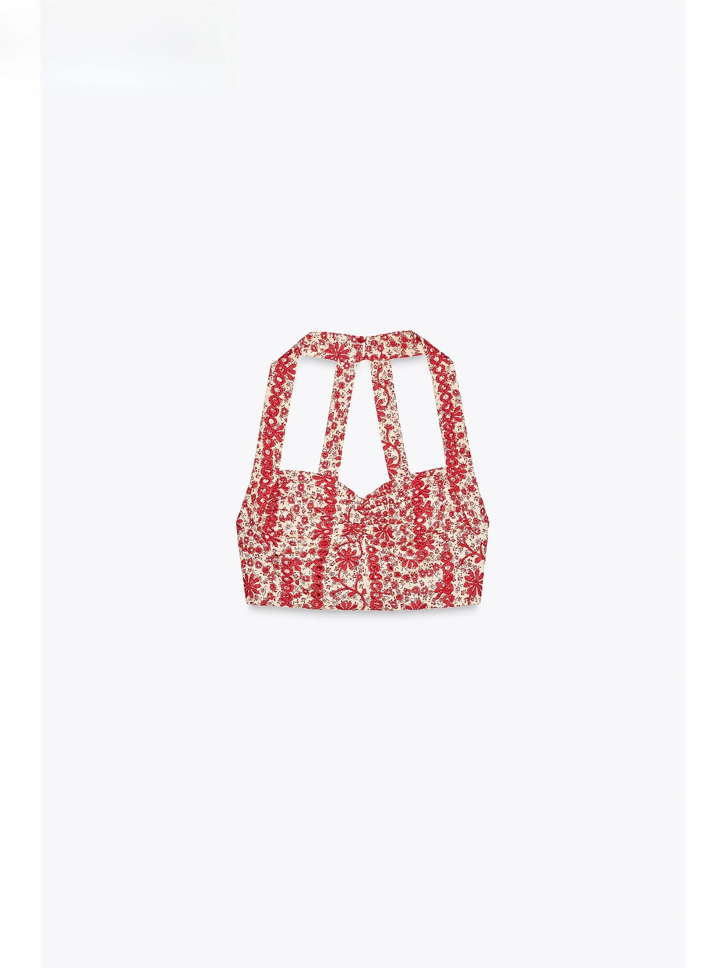 

ZAPRHA 2025 Новый женский топ Spicy Girl Pure Desire с вышивкой и вышивкой Ne ort, элитный женский топ 3567839