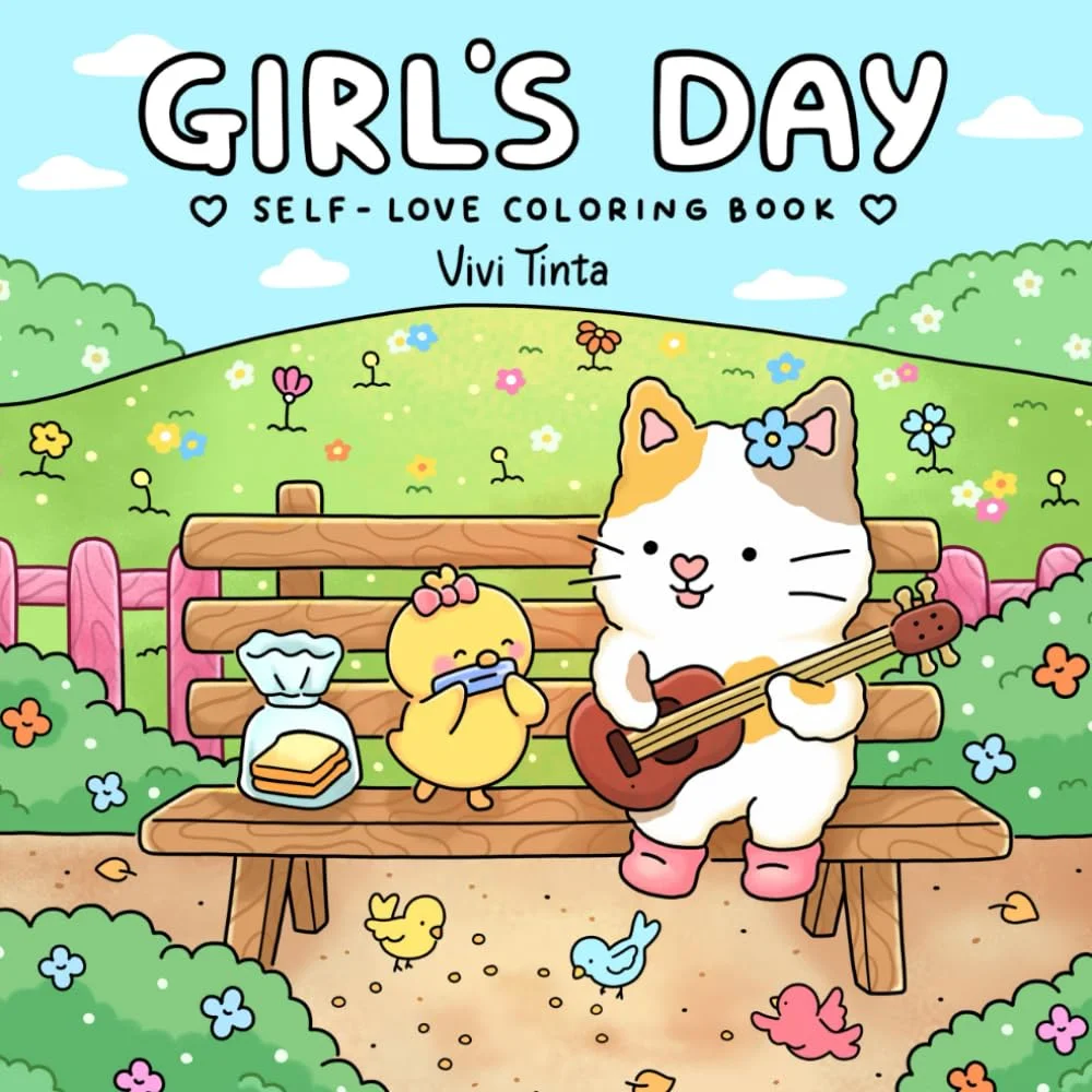

Girl’s Day: Self-Love Coloring Book for Adults & Teens Featuring Activities in Everyday Life