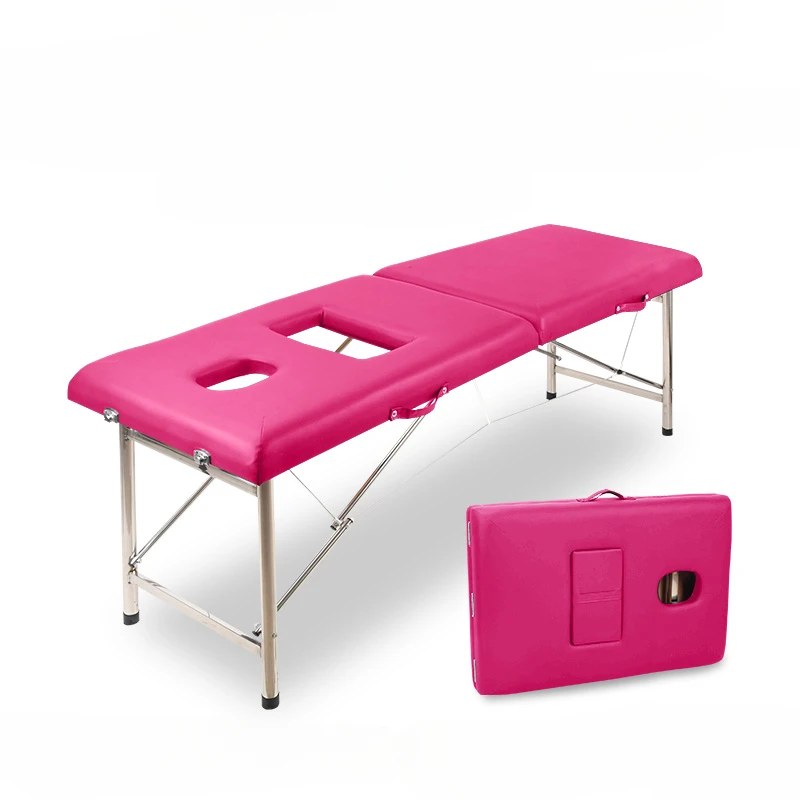 

Medical Portable Therapy Massage Beds Spa Bathroom Ear Cleaning Massage Beds Nail Pedicure Lit Pliant Salon Furniture MR50MB