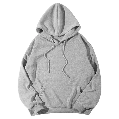 New Men's Hoodie Solid Color Heavyweight Multi-Color Hooded Sweatshirt Casual Versatile Comfortable Loose Unisex Top