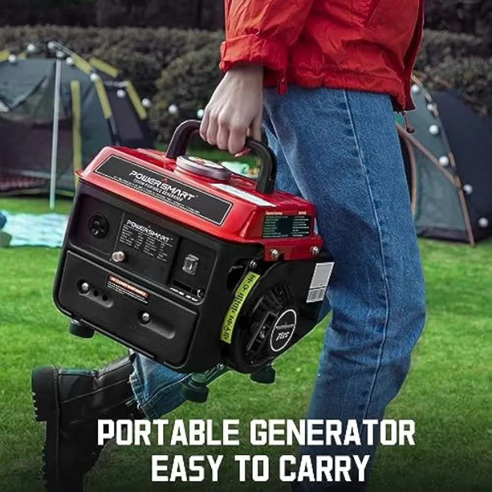 PowerSmart 1200W Portable Gas Generator, Small Generator for Camping Outdoor, Ultralight, EPA & CARB Compliant PS50A