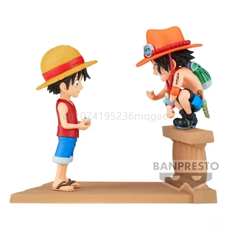 In Stock Bandai Banpresto Wcf Log Stories One Piece Luffy Ace Nami Roronoa Zoro Chopper Anime Action Figure Toy Gift Model