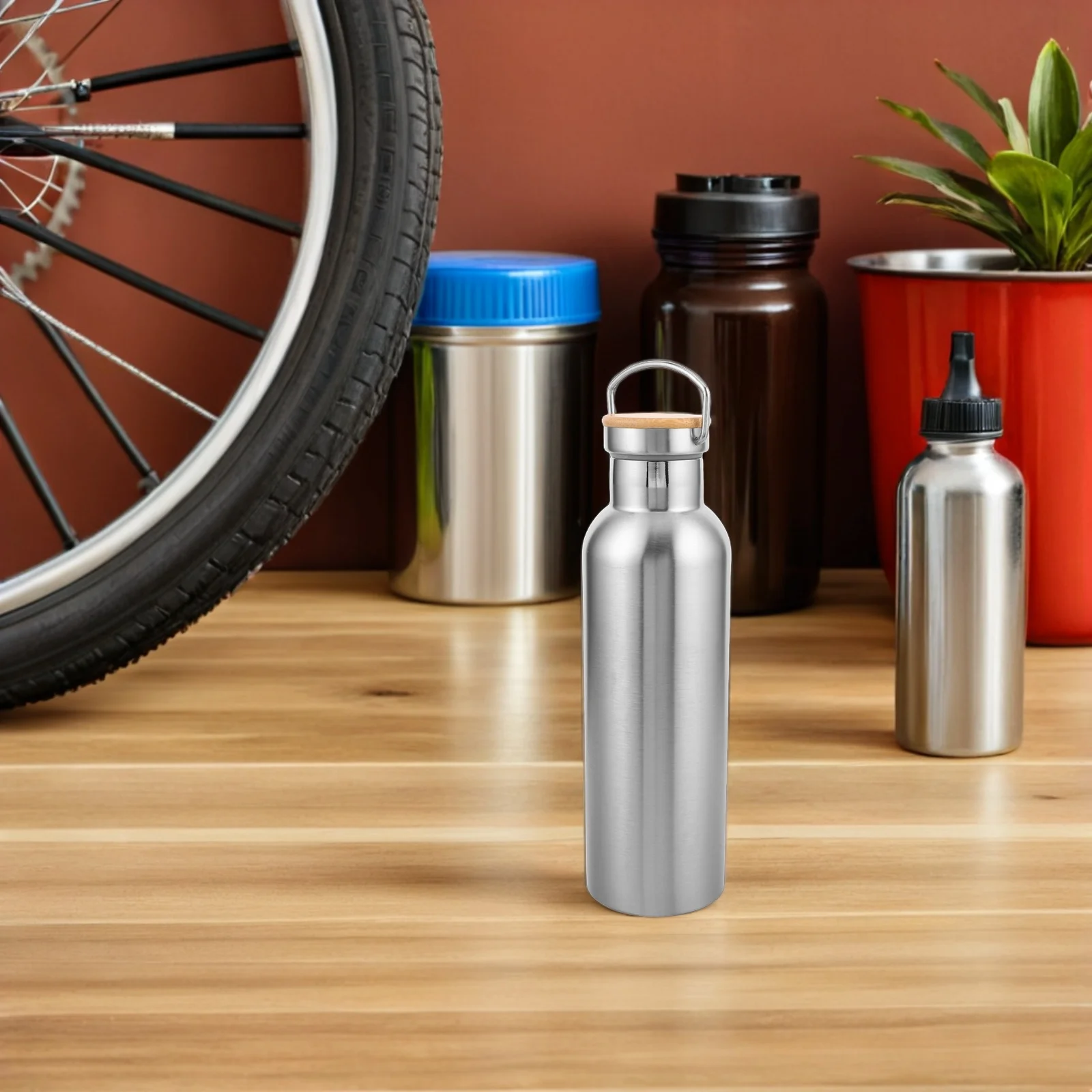 

750 мл уличная изолированная бутылка для воды из нержавеющей стали, спортивная фляга с двойными стенками для езды на велосипеде, бега, пешего туризма, многоразового использования, вакуумного путешествия