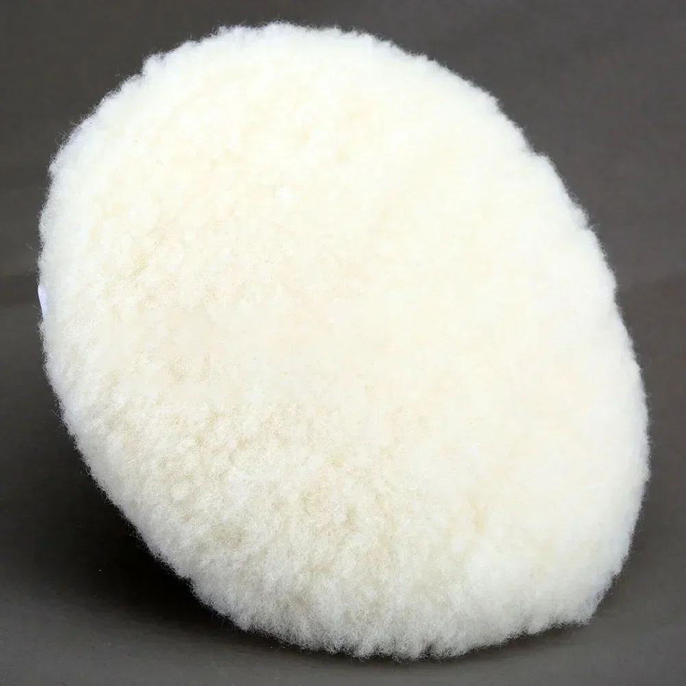 7inch 180mm Wool Polishing Buffing Wax Pad Bonnet Wool Wheel Auto Paint Care Polisher Pads For Car Glass Cleaning