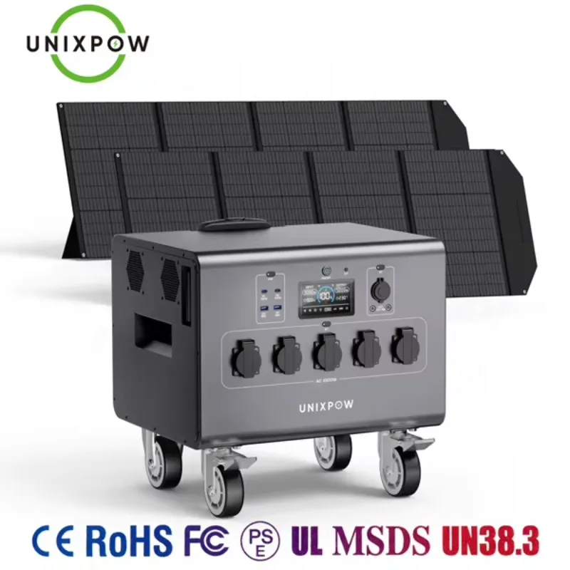 ODM/OEM  3500W/6000W EU Plug Tragbare Powerstation Outdoor Camping Solar Generator LiFePO4 Battery Portable Solar Power Station