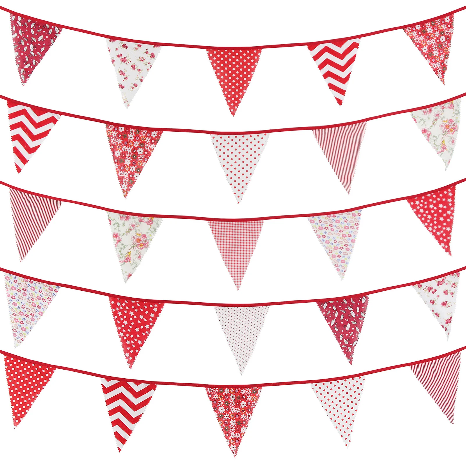 Brand New High Quality None Banner Height 17.46cm Total Length 10m Birthdays Cotton Garden Parties Grand Openings