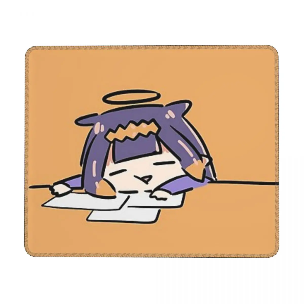 

Tired Ninomae Inanis Mouse Pad Gaming Laptops Mousepad Gamer Carpet Keyboard Mat Desk Protector