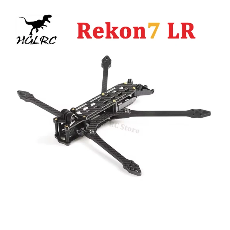 HGLRC Rekon7 LR 324mm 7inch Long Range Frame Kits W/6mm Arm 3K Carbon Fiber Compatible 7inch Propeller for FPV Racing Drone Part