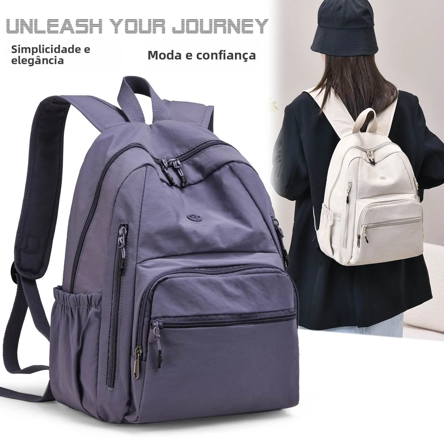 large-capacity-simple-outdoor-sports-backpack-casual-leisure-women's-bag-short-trip-storage-student-book-bag-shoulder-bag
