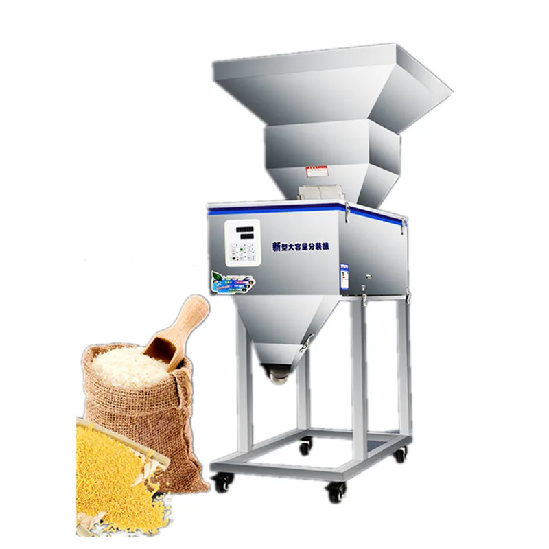 

100-2500g Big hopper Particle Filling Machine Doser Granule Powder Filler Weighing Machine Tea Leaf Packing machine