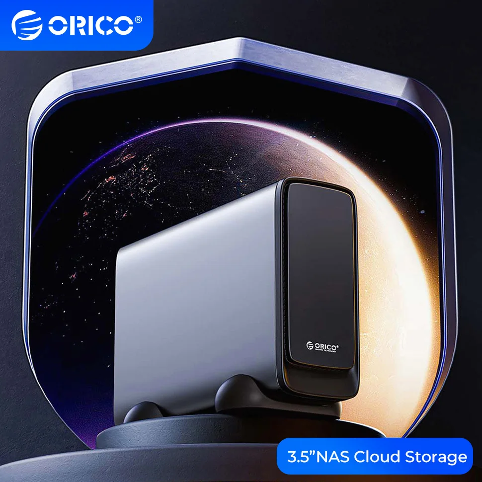 

ORICO NAS Private Server Network Attached Cloud Home Storage Type C Чехол для внешнего жесткого диска 2,5/3,5 дюйма SATA SSD Корпус для жесткого диска