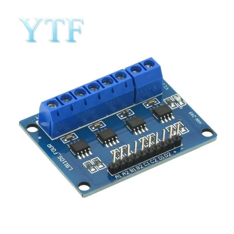 1PCS L9110S Four 4 Channel Drive DC Motor Drive Board Motor Drive Module Smart Car 4-way Driver