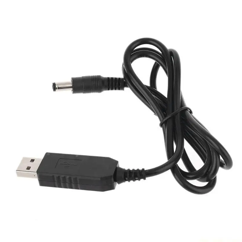 F62C Universal for QC USB To for DC 12V 1.5A Adjustable Step Up 5.5x2.1mm Cord Power Line For WiFi Router L