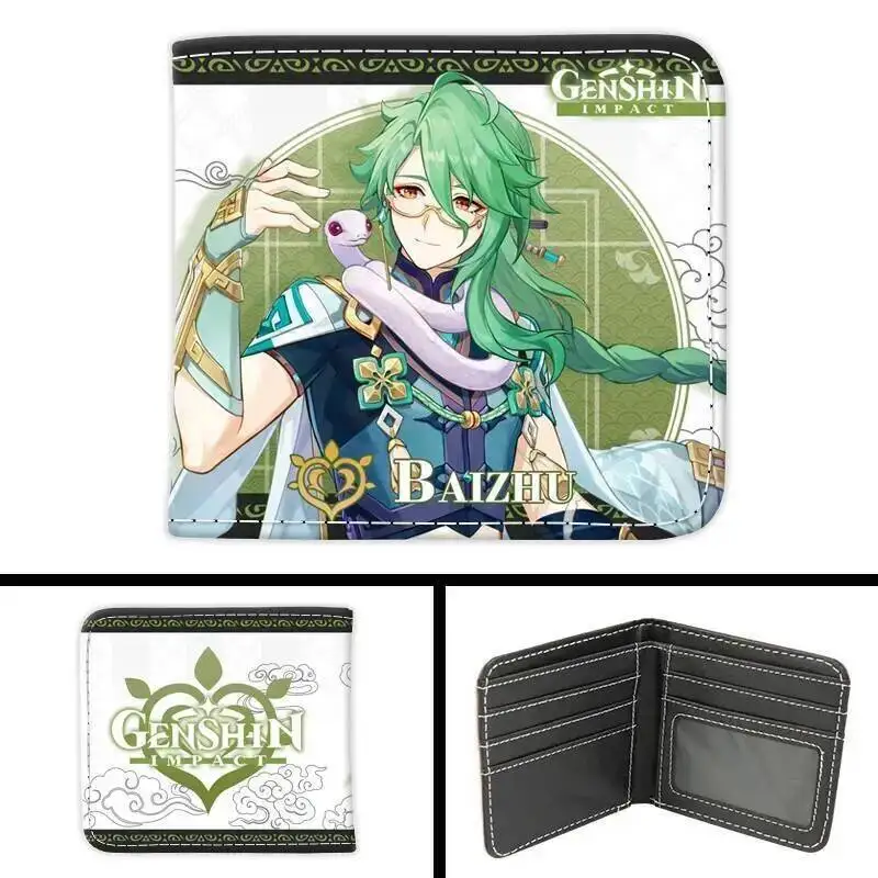 애니메이션 게임 GS 임팩트 코스프레 신노 베엘제불 푸리나 아라타키 바이주 발라디어 이토 등 만화 프린트 PU 짧은 지갑 선물