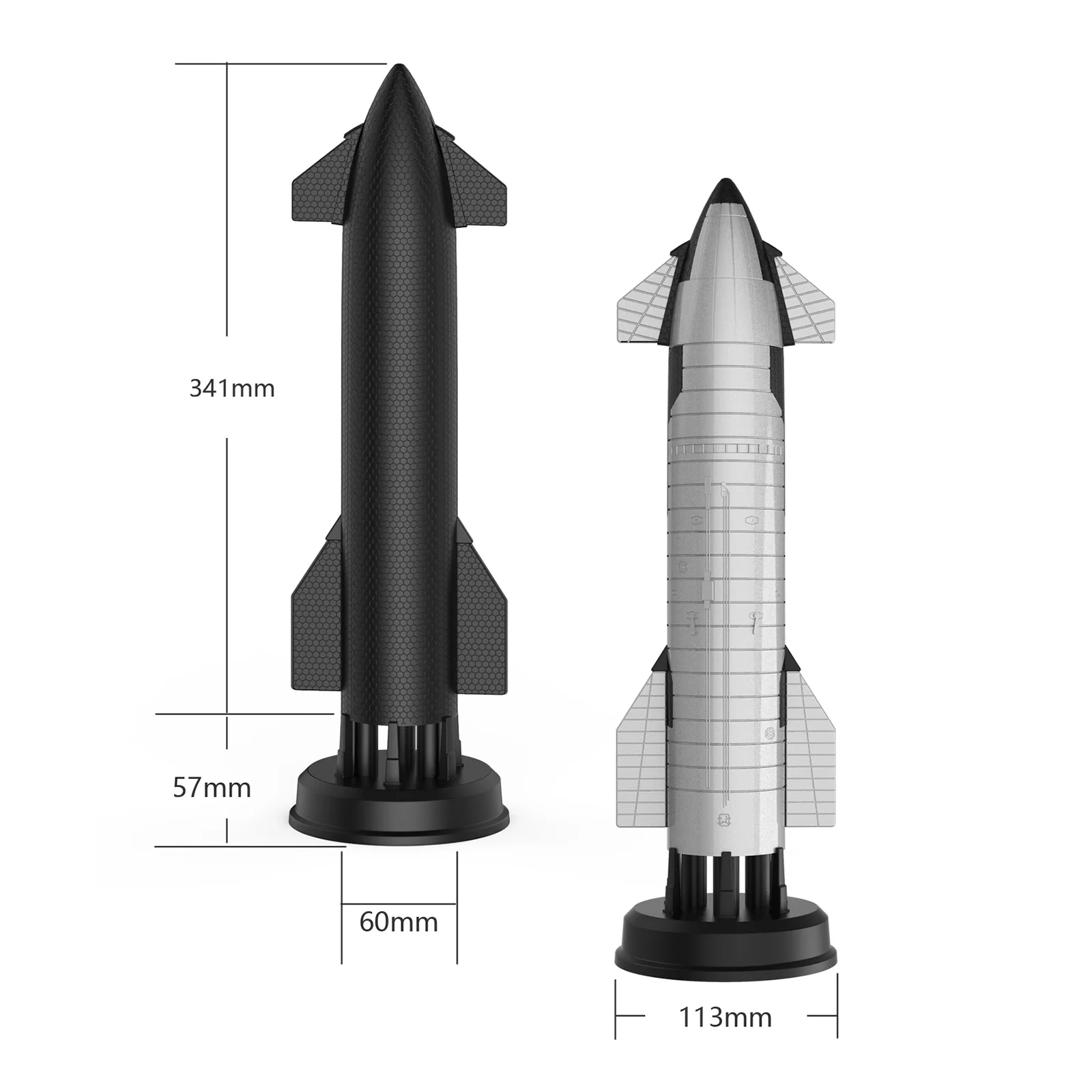 Simulation Rocket Model Spacecraft Decoration Heavy Dragon Space Model Home Decor Crafts Desktop Tabletop Fighter Toys Gifts