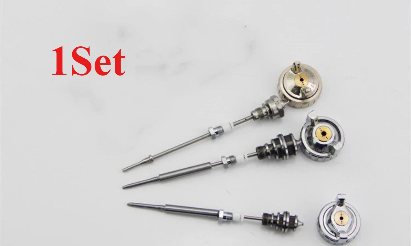 

1Set Needle Nozzle Air Cap Kit for W-71 W-77 W-101 Paint Spray Gun Replacement Parts