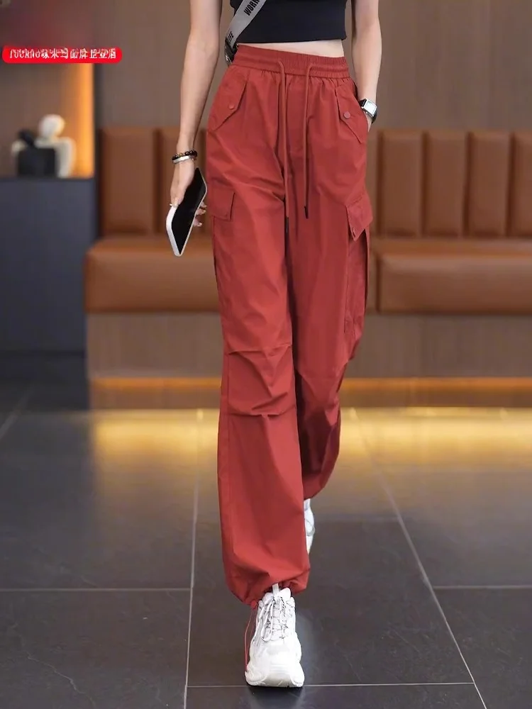 

American Sle Loose Casual Wide Leg Workwear Pants Qui Dry Summer 2025 New Arrival TUCANO Ladies High Waist Knitted Pants