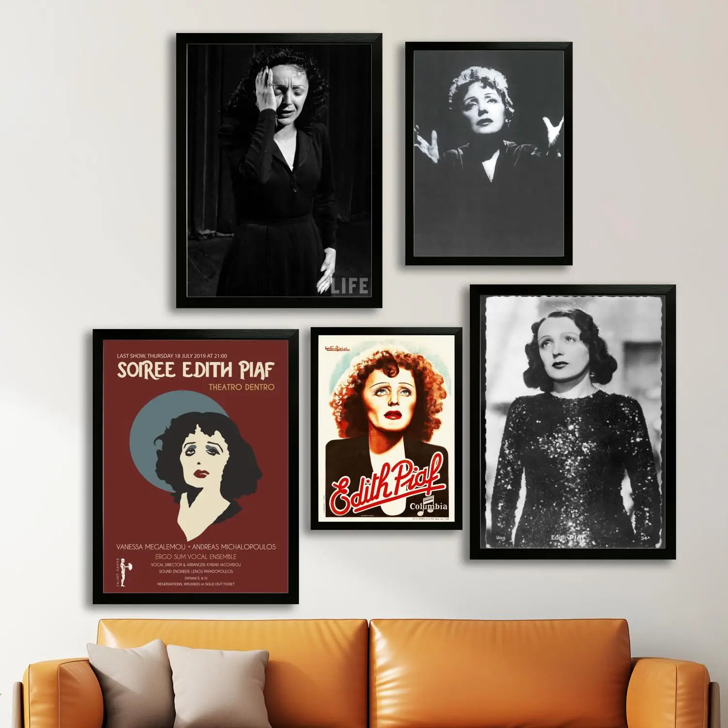 Эдит Пиаф холст художественный постер, настенное искусство, картина с принтом, современная семья, декор для спальни, постеры, декоративная живопись