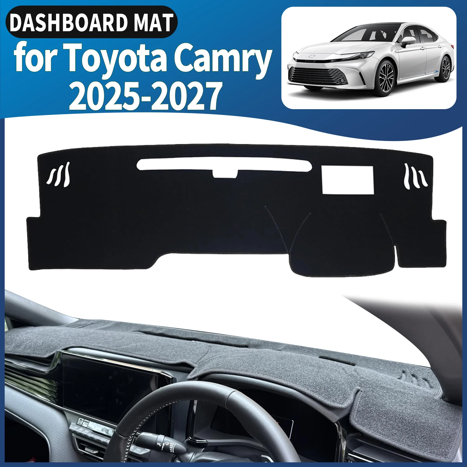 

fit for Toyota Camry 2025 2026 2027 XV80 Car Dashmat Dashboard Cover Pad DashMat Sunshade Accessories Protective Carpet
