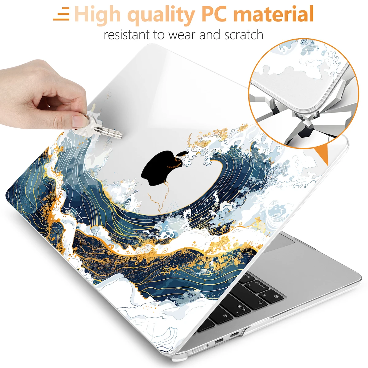 Imagem -04 - Estojo Rígido de Cristal para o Novo Macbook Air Pro Plástico Shell 11 em 12 em 13 em 14 em 15 em 16 em m3 m2 m1 Chip A3113 A2681 A3114 A2338 A2992 A2918