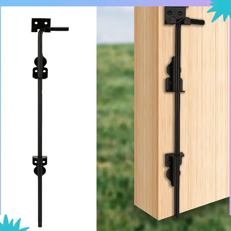 

ABZW 2Pcs 18Inch Cane Bolt Heavy Duty Gate Drop Rod, Hardware Ground Latch Gate Stopper Gate Hardware, Cane Bolts