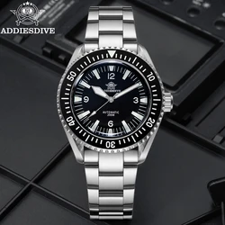 ADDIESDIVE Men's Sapphire Automatic Mechanical Watch Waterproof Luminous Diving Watch Business Steel Analog Watches reloj hombre