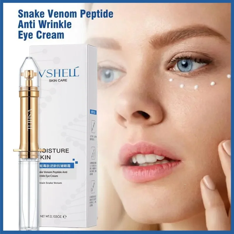 

Snake Peptide Anti wrinkle Eye Cream Moisturizing Repair Eye Serum Removal Dark Circles Lighten Fine Lines Fade Eye Bags