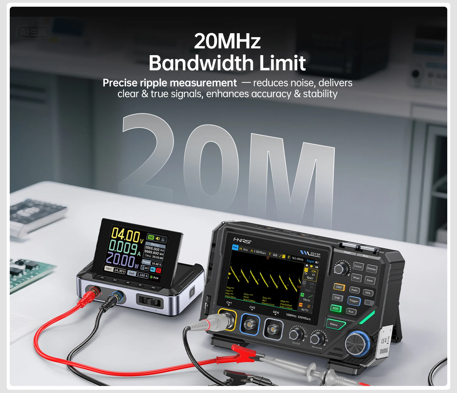 EONE Multimetro digitale Oscilloscopio USB Ohm table Frequenzimetro 4
