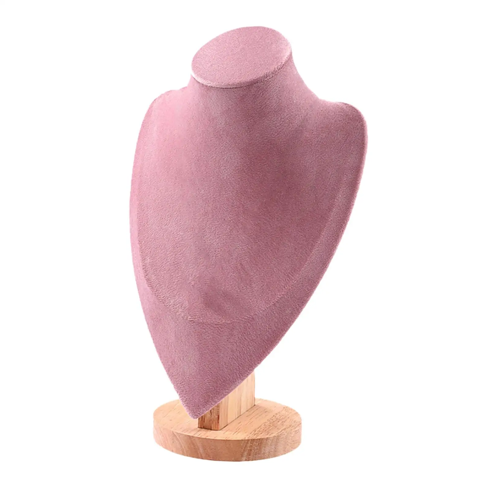 Pendant Jewelry Bust Wooden Display Stand Necklace Storage Organizer for Jewelry Shops Gallery Home